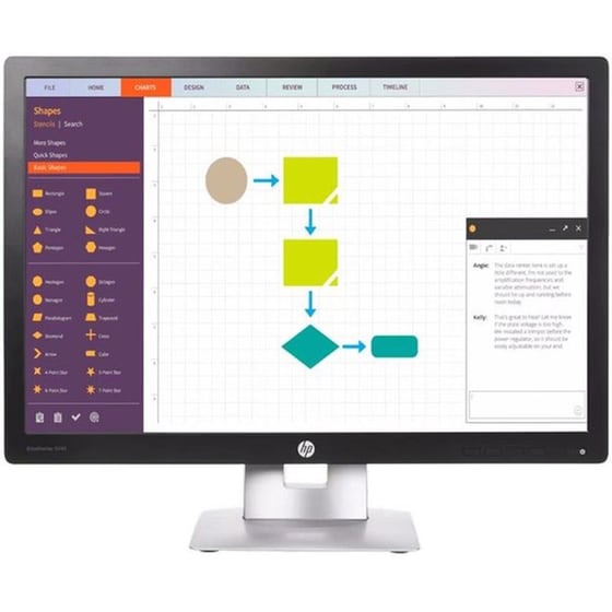 Refurbished HP EliteDisplay E242 24'' WUXGA IPS Flat 60Hz 7ms | Grade A image 0