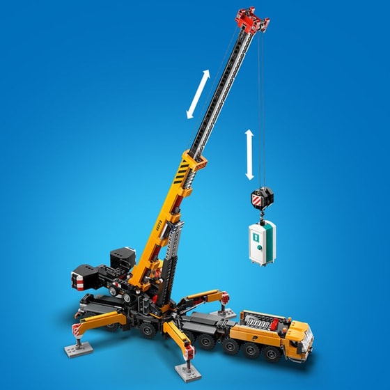 LEGO® City Yellow Mobile Construction Crane (60409) image 8