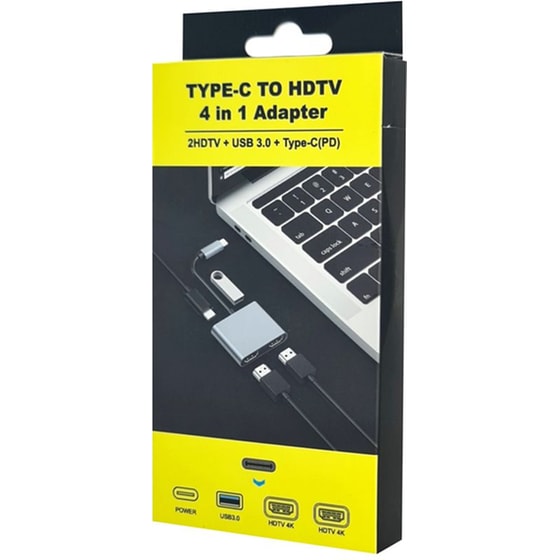 Docking Station Powertech  CAB-UC083 4 Θυρών 100W - Γκρι image 3