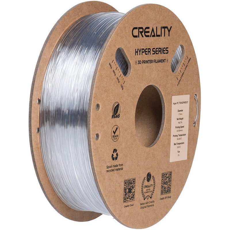 Νήμα 3D Εκτυπωτή Creality 1kg 1.75mm - Διάφανο