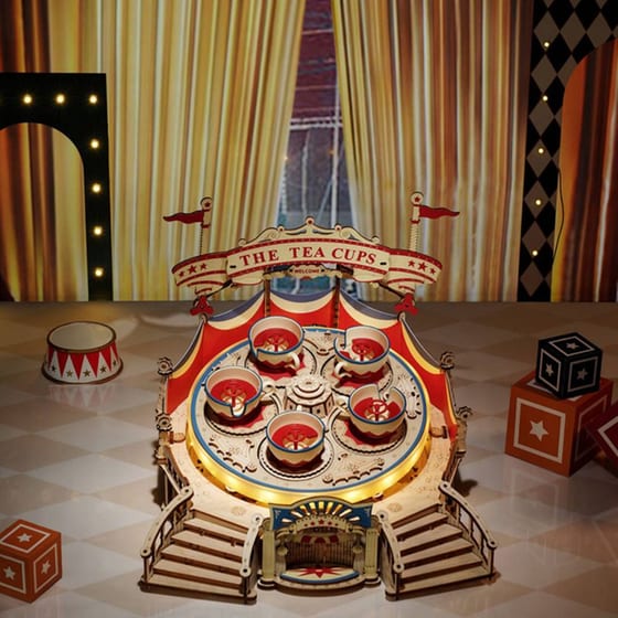 Rokr Tilt-a-whirl Diy Music Box 3d Ξύλινο Παζλ Ea04 image 5