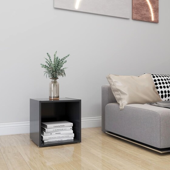 Έπιπλο Τηλεόρασης VidaXL από Μοριοσανίδα 37x35x37cm - Γκρι image 5