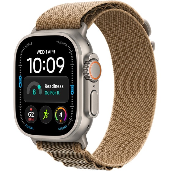 Apple Watch Ultra 4 GPS + Cellular 49mm Natural Titanium Case with Desert Alpine Loop - L image 0