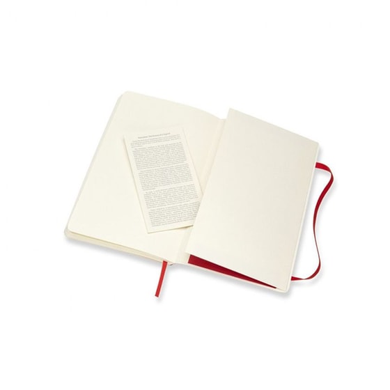 Σημειωματάριο Moleskine Soft Plain Large Scarlet Red image 3