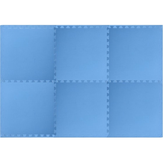 Δάπεδο Γυμναστικής VidaXL από EVA Foam Σετ 6 Τμχ 60x60 cm - Μπλε image 1