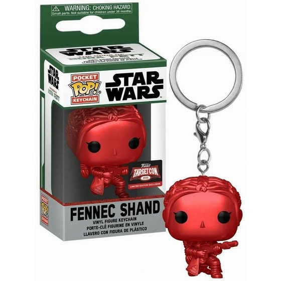 Funko Pocket Pop! Keychain - Star Wars - Fennec Shand (Red Chrome) image 0