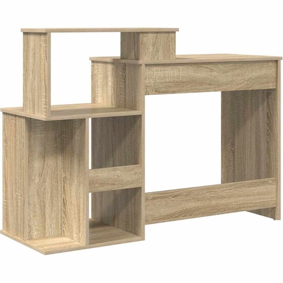 Γραφείο VidaXL από Επεξεργασμένο Ξύλο 120,5x44x88,5 cm - Sonoma Δρυς image 6
