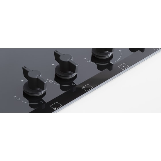 BERTAZONNI P604LMODGNE (GPL) 60 cm Μαύρo Εστία Φυσικού Αερίου Αυτόνομη image 1