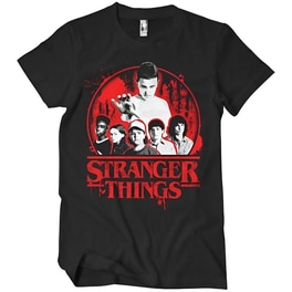 T-shirt Hybris Stranger Things Season One Poster Small - Μαύρο