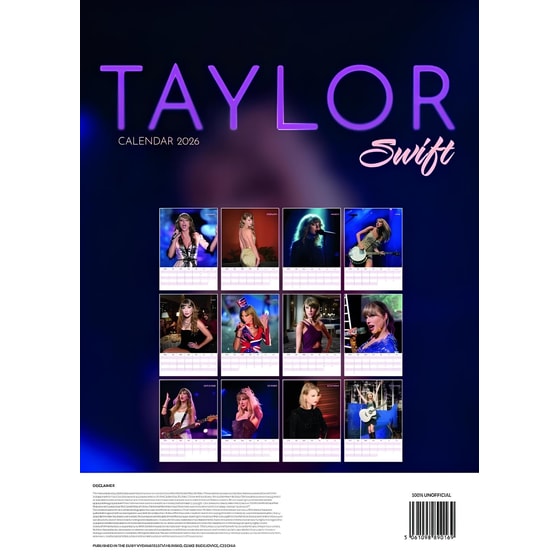 Taylor Swift 2026 Calendar A3 image 1