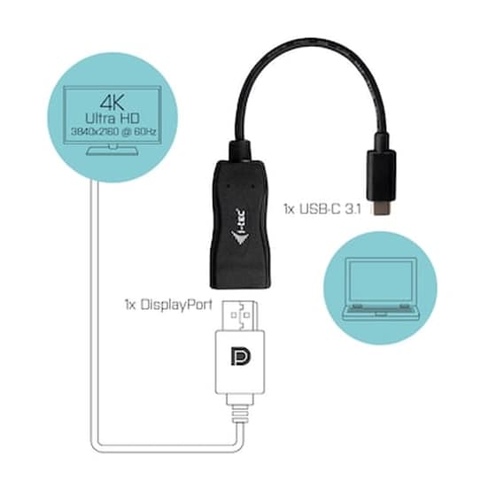 Αντάπτορας i-tec USB-C Male σε DisplayPort Female image 1