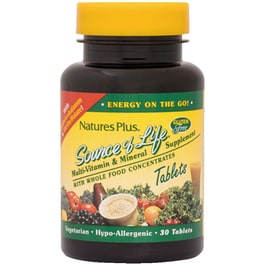 Nature's Plus Multivitamin Source Of Life και Mineral - 30 ταμπλέτες