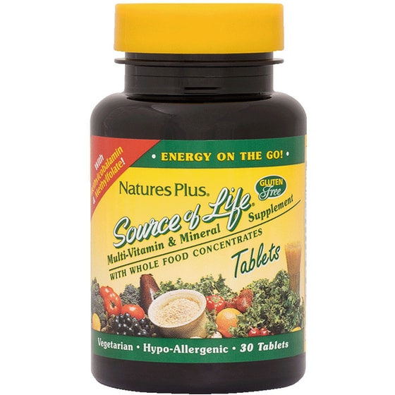 Nature's Plus Multivitamin Source Of Life και Mineral - 30 ταμπλέτες image 0