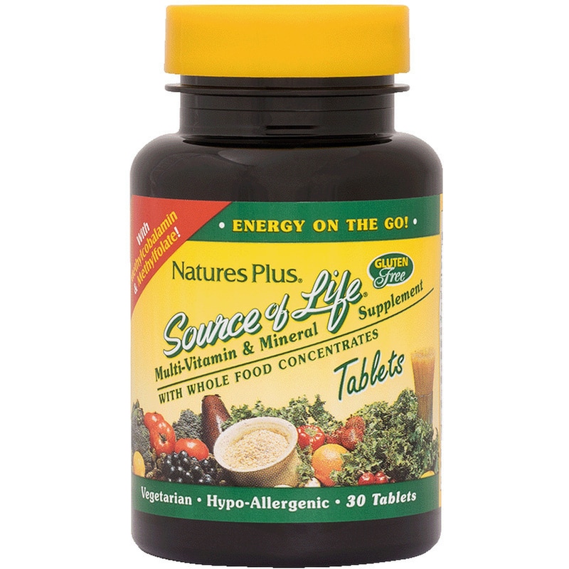 Natures Plus Multivitamin Source Of Life και Mineral - 30 ταμπλέτες