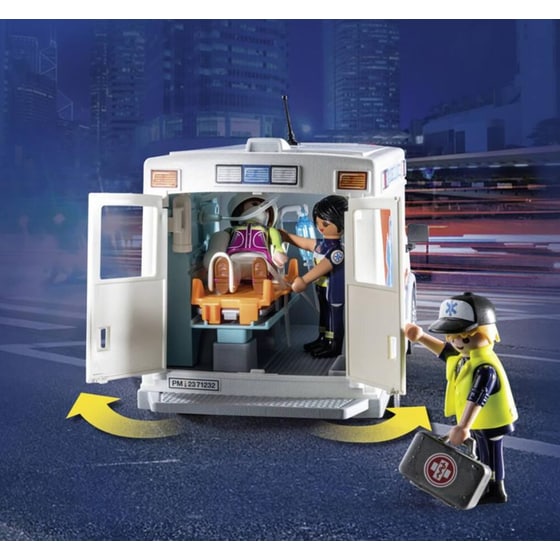 Playmobil Ασθενοφόρο Με Διασώστες (71232) image 4