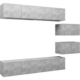 Έπιπλα Τηλεόρασης VidaXL Μοριοσανίδα 6 Τμχ 60x30x30cm - Γκρι