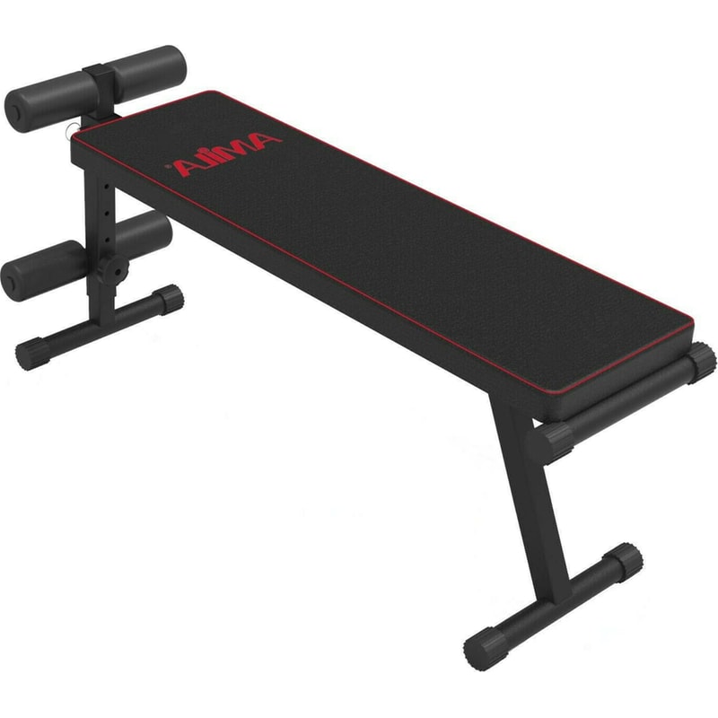 Οριζόντιος Πάγκος Γυμναστικής Amila 123x35cm - Μαύρος