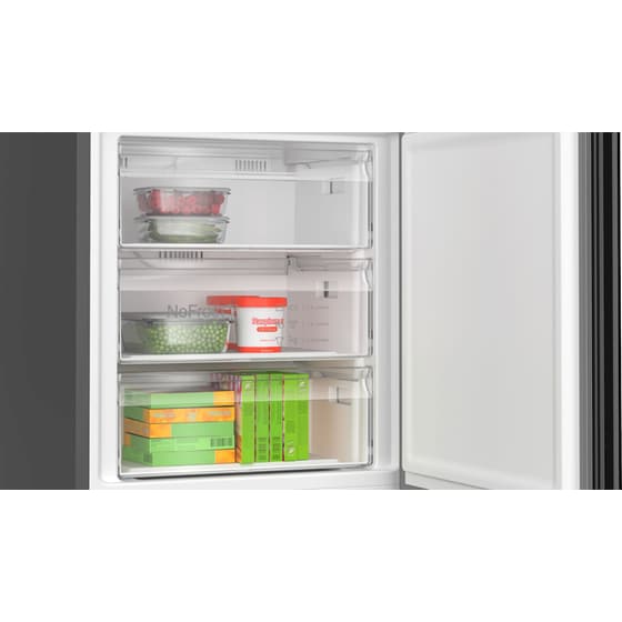 BOSCH KGN49LBCF Total No Frost 440 Lt Μαύρο Ψυγειοκαταψύκτης image 6