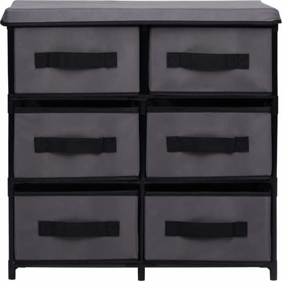 Ντουλάπι VidaXL από Ατσάλι με 6 Συρτάρια 55x29x55 cm - Γκρι image 2