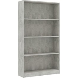 Βιβλιοθήκη VidaXL από Μοριοσανίδα 80x24x142 cm - Γκρι