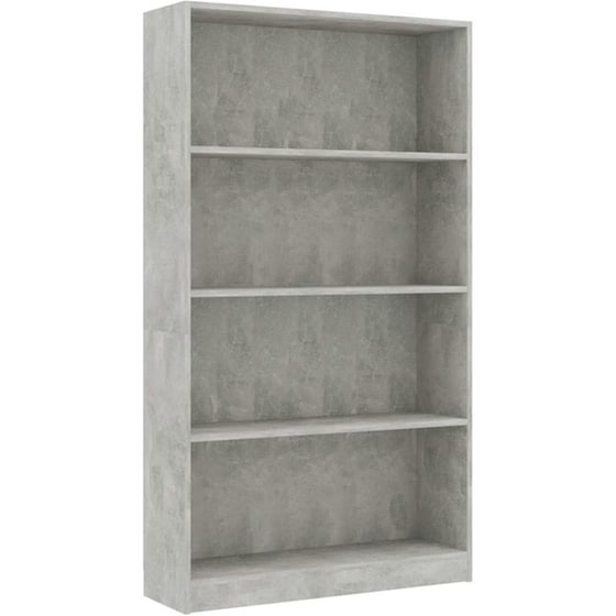 Βιβλιοθήκη VidaXL από Μοριοσανίδα 80x24x142 cm - Γκρι image 0
