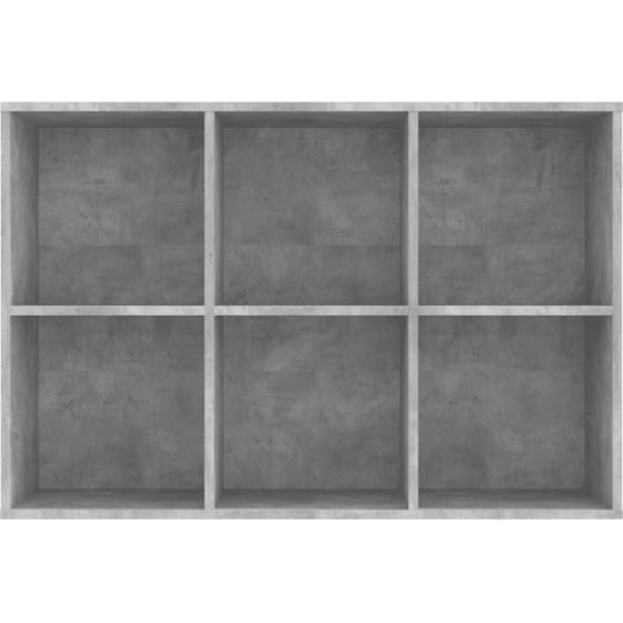Βιβλιοθήκη VidaXL από Μοριοσανίδα 66x30x98 cm - Γκρι image 5
