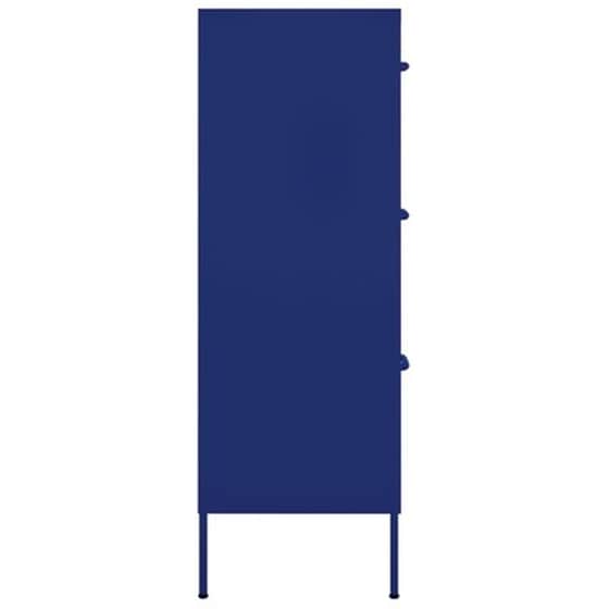 Vidaxl Συρταριέρα Ναυτικό Μπλε 80 X 35 X 101,5 Εκ. Από Ατσάλι image 5
