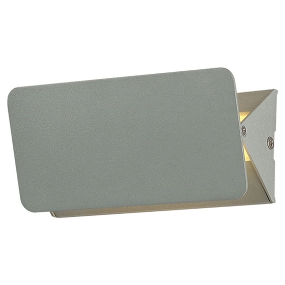 Απλίκα Τοίχου Led Aca Pyramid Zd80645ledgy από Αλουμίνιο 16x6.45x8 cm - Γκρι image 0