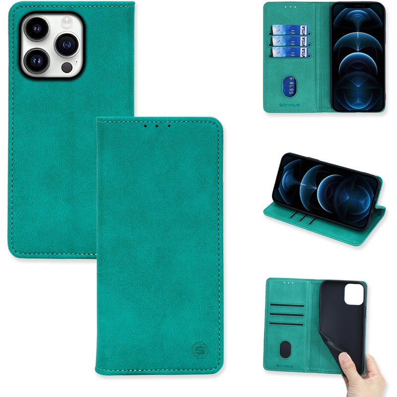 Θήκη Apple iPhone 14 Pro - Sonique Vintage Magnet Book - Βεραμάν