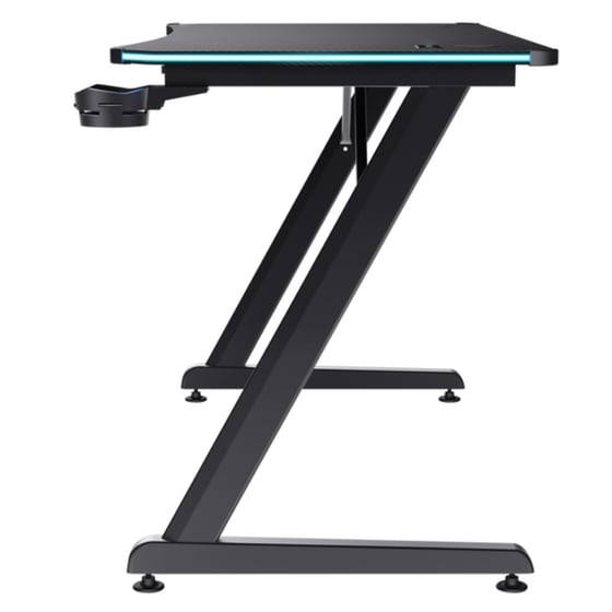 Γραφείο Gaming GXT709 Luminus RGB από Ξύλο/Μέταλλο 120x60x76 cm - Μαύρο image 4