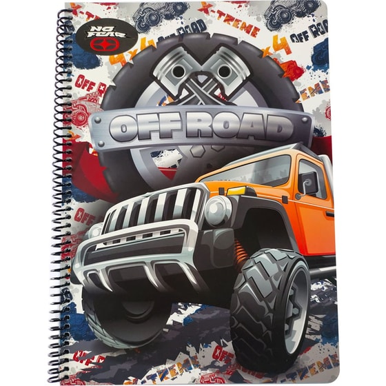 Τετράδιο Σπιράλ No Fear Α4 2 Θεμάτων No Fear Off Road-Active (1 Τεμάχιο) image 1