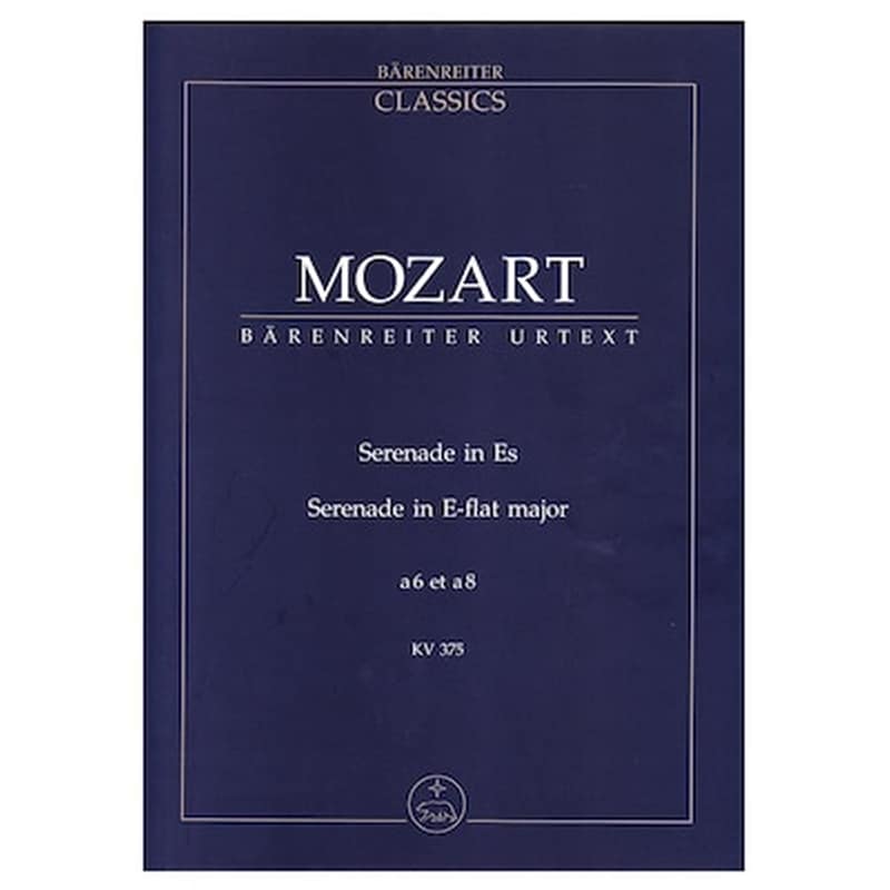 BARENREITER Βιβλίο Για Σύνολα Barenreiter Mozart - Serenade In Eb Major [pocket Score]