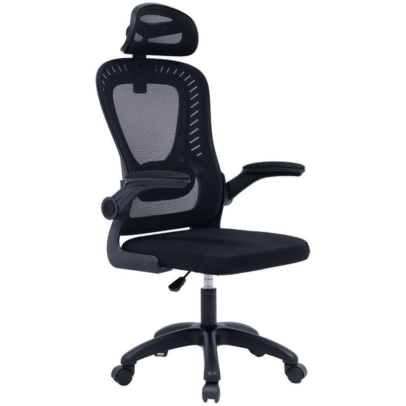 Καρέκλα Γραφείου Διευθυντή Delilah Pakoworld Mesh Μαύρο – 275-000003