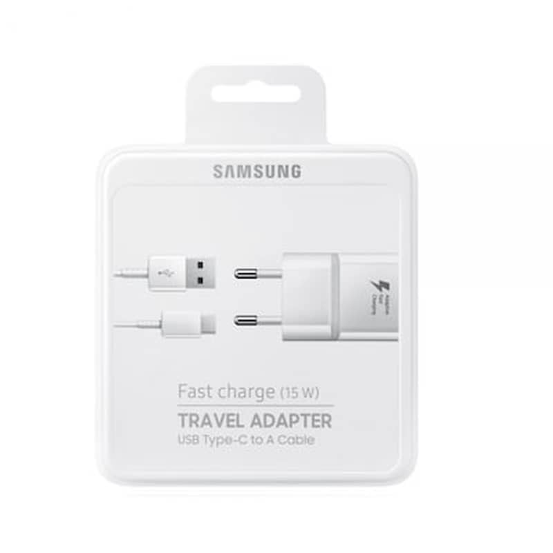 SAMSUNG Σετ Φόρτισης Samsung Fast 2A 15W with cable Usb-C - White