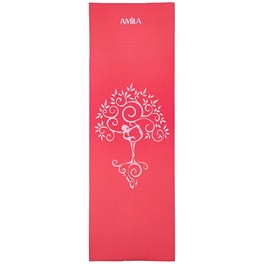 Στρώμα Γυμναστικής Amila Yoga Mat Anti-Scratch από PVC 173x61 cm - Κόκκινο
