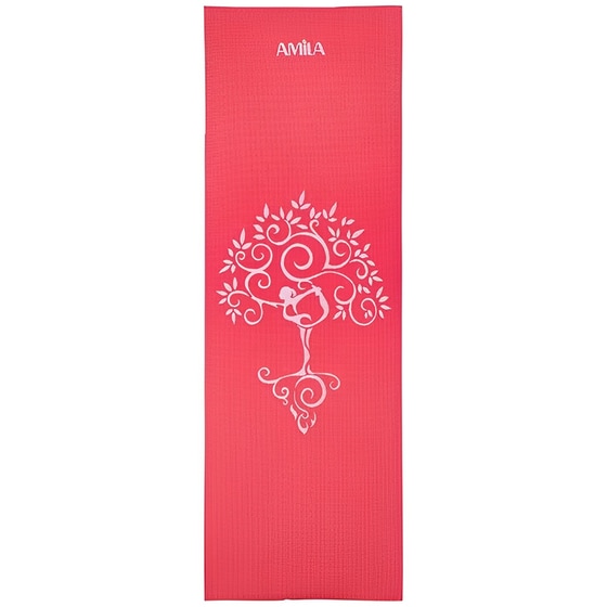 Στρώμα Γυμναστικής Amila Yoga Mat Anti-Scratch από PVC 173x61 cm - Κόκκινο image 0