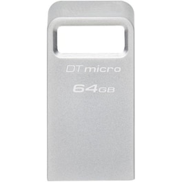 Kingston DataTraveler Micro 64GB USB 3.2 - Ασημί