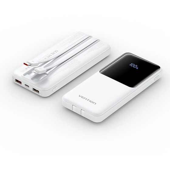 Powerbank Vention Fhowo 10000 Mah 22.5W - White image 2