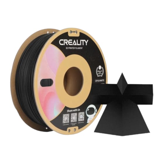 Creality CR-PLA 1.75mm Matte Black 3D Printer Filament image 2