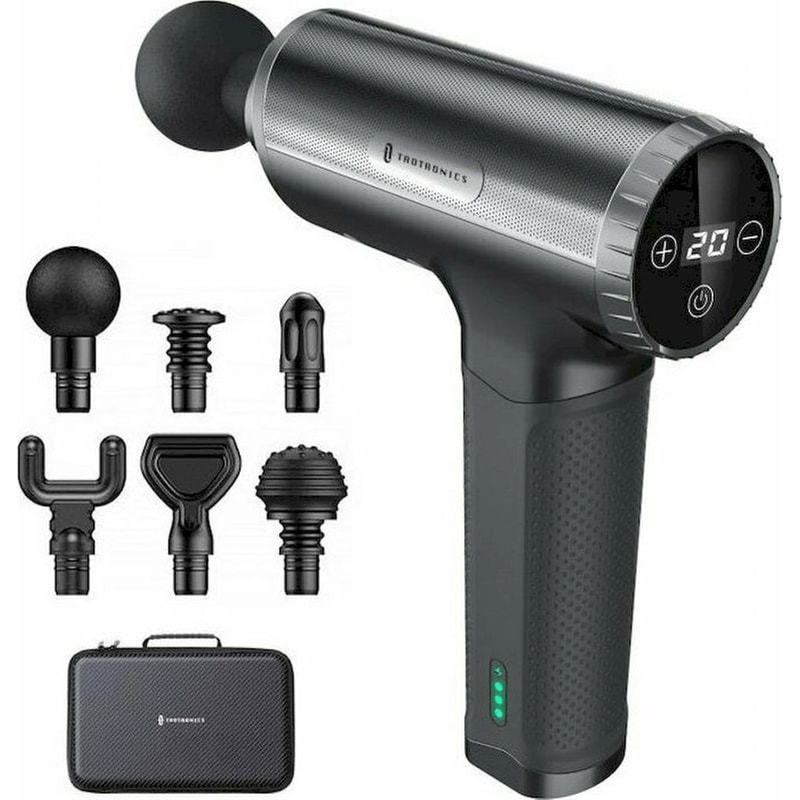 Πιστόλι Μασάζ Taotronics TT-PCA004 με 6 Κεφαλές - Γκρι