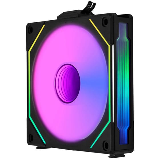 Case Fan Lian Li UNI Fan SL-Infinity Reverse Blade 120mm με RGB Φωτισμό και Σύνδεση 3-Pin / 4-Pin PWM 3τμχ image 1