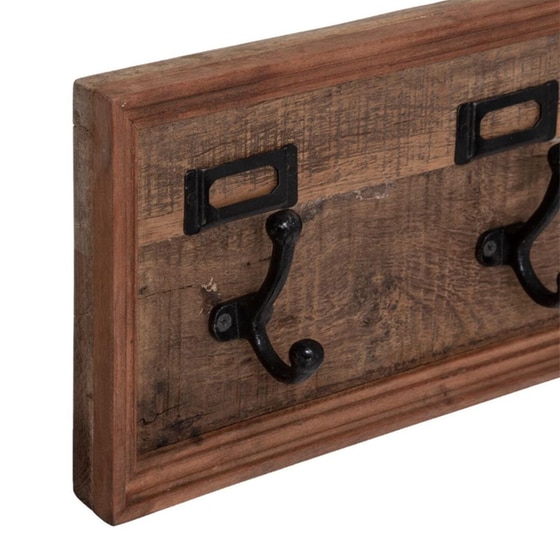 Κρεμάστρα Τοίχου Spitishop A-s Wood 179473 Ξύλινο 82.5x3.5x20.7cm - Φυσικό image 2