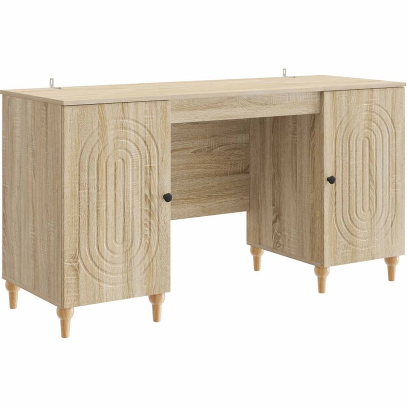 Γραφείο VidaXL από Επεξεργασμένο Ξύλο 142,5x50x75 cm - Sonoma Δρυς