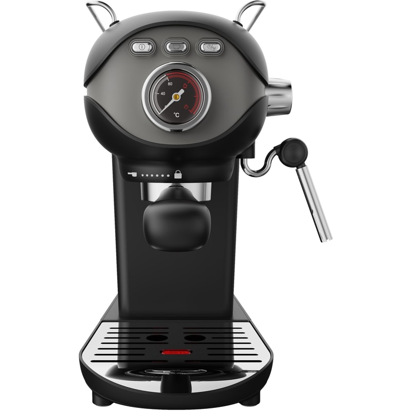 IQ CM-185 EXE 20 Bar Μαύρη Μηχανή Espresso Αυτόματη