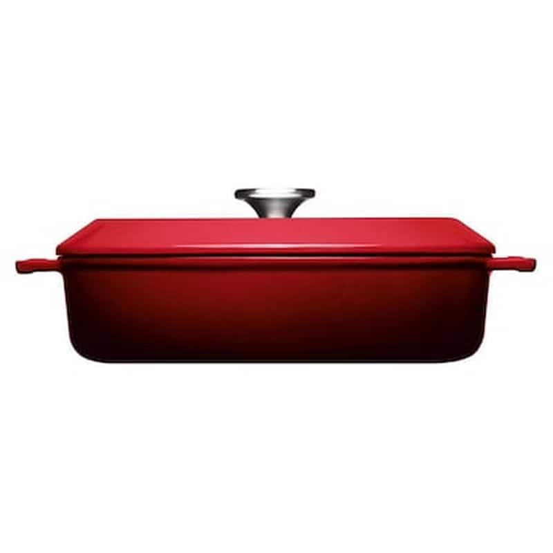 WOLL Σωτέζα Μαντεμένια Επισμαλτωμένη WOLL IRON 828CI-010 28 cm 3.5L Κόκκινο