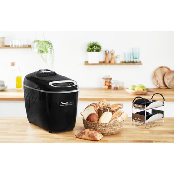 Αρτοπαρασκευαστής MOULINEX OW6118  1600 W Μαύρο image 7