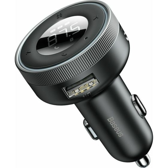 Fm Transmitter Αυτοκινήτου Baseus Charger Bluetooth Enjoy With Led Display Black (cclh-01) image 0