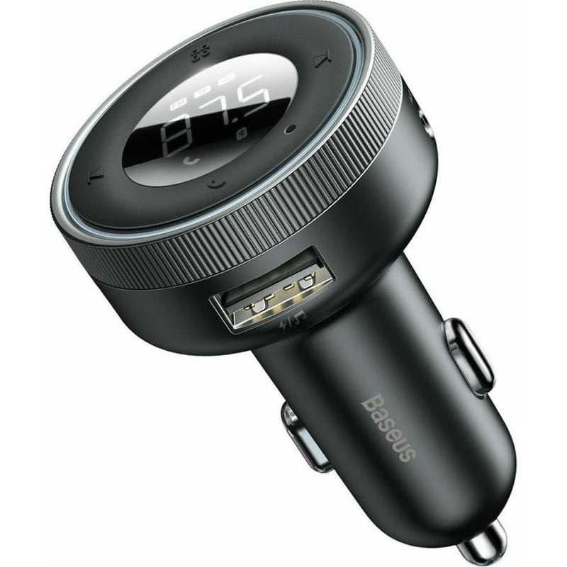BASEUS Fm Transmitter Αυτοκινήτου Baseus Charger Bluetooth Enjoy With Led Display Black (cclh-01)
