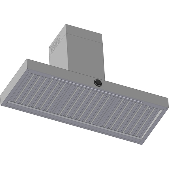AIRFORCE VISBOXYIX/A/120 120 cm Inox Απορροφητήρας Καμινάδα - Τζάκι image 1
