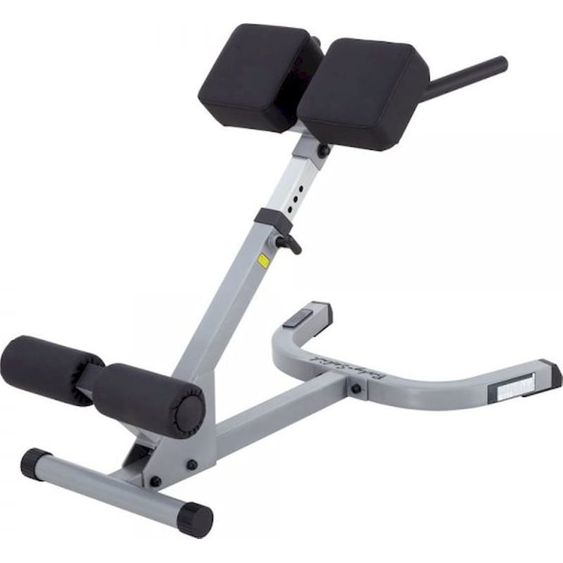 BODY-SOLID Ραχιαίων Πάγκος Γυμναστικής Body-Solid Back Hyperextension GHYP45 125x65x90cm - Γκρι/ Μαύρο